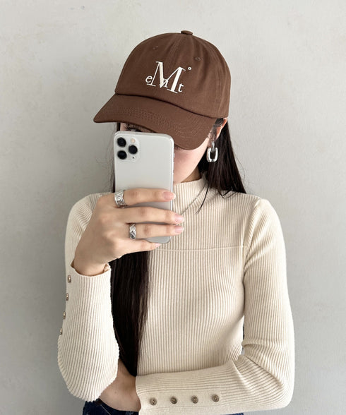 MUCENT(ムセント)/シグネチャー ロゴ ベースボール キャップ サイズ調整可能/SIGNATURE BALL CAP | AT5244039 | ブラウン