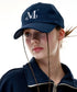 MUCENT(ムセント)/シグネチャー ロゴ ベースボール キャップ サイズ調整可能/SIGNATURE BALL CAP | AT5244039 | ネイビー