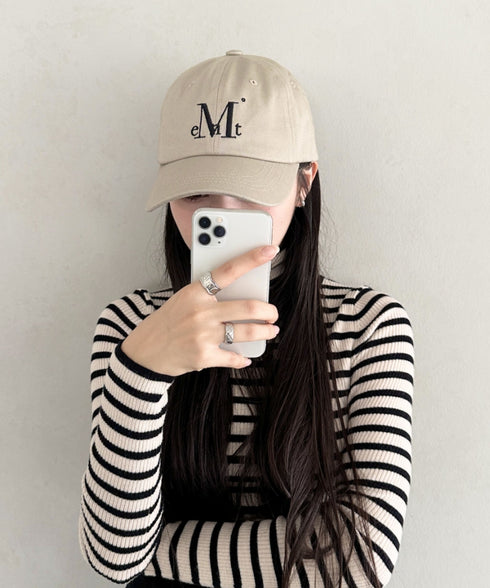 MUCENT(ムセント)/シグネチャー ロゴ ベースボール キャップ サイズ調整可能/SIGNATURE BALL CAP | AT5244039 | ベージュ