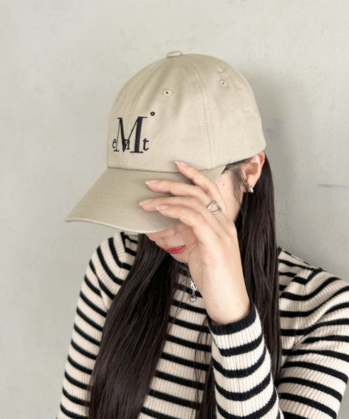 MUCENT(ムセント)/シグネチャー ロゴ ベースボール キャップ サイズ調整可能/SIGNATURE BALL CAP | AT5244039 | ベージュ