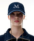 MUCENT(ムセント)/シグネチャー ロゴ ベースボール キャップ サイズ調整可能/SIGNATURE BALL CAP | AT5244039 | ネイビー