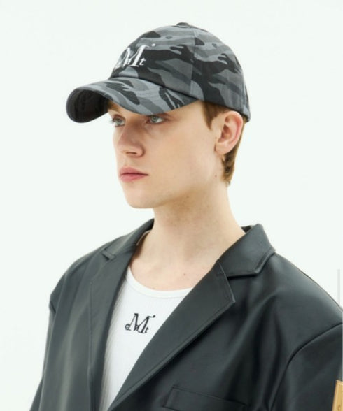 MUCENT(ムセント)/シグネチャー ロゴ ベースボール キャップ サイズ調整可能/SIGNATURE BALL CAP | AT5244039 | グレー系カモフラージュ