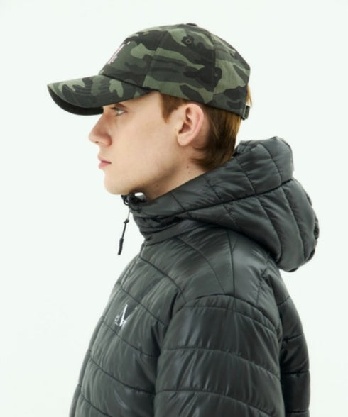 MUCENT(ムセント)/シグネチャー ロゴ ベースボール キャップ サイズ調整可能/SIGNATURE BALL CAP | AT5244039 | グリーン系カモフラージュ