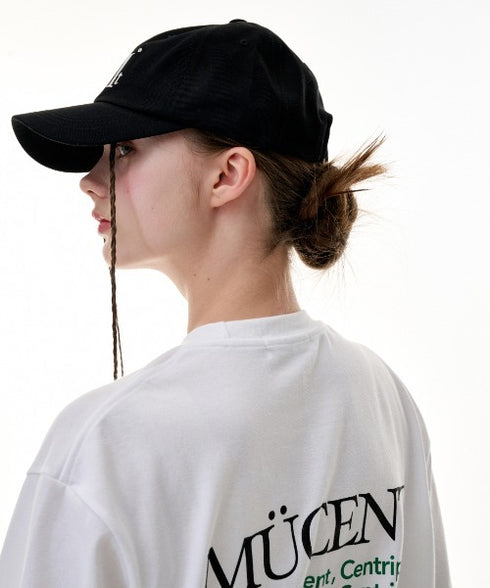 MUCENT(ムセント)/シグネチャー ロゴ ベースボール キャップ サイズ調整可能/SIGNATURE BALL CAP | AT5244039 | ブラック