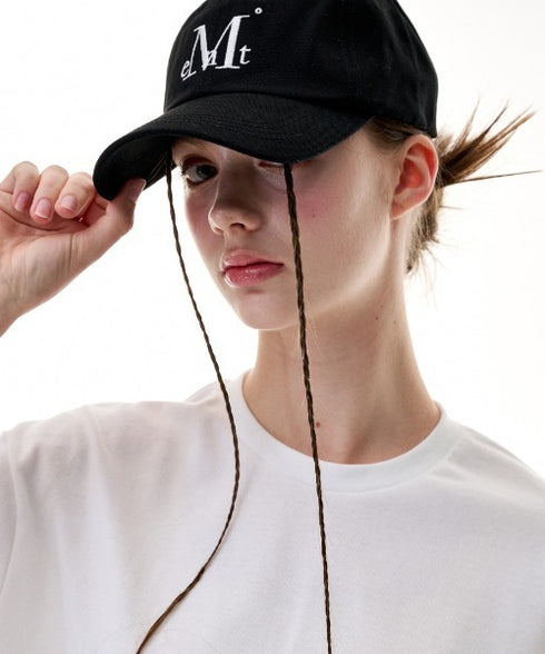 MUCENT(ムセント)/シグネチャー ロゴ ベースボール キャップ サイズ調整可能/SIGNATURE BALL CAP | AT5244039 | ブラック
