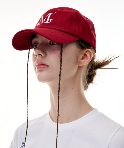 MUCENT(ムセント)/シグネチャー ロゴ ベースボール キャップ サイズ調整可能/SIGNATURE BALL CAP | AT5244039 | バーガンディー