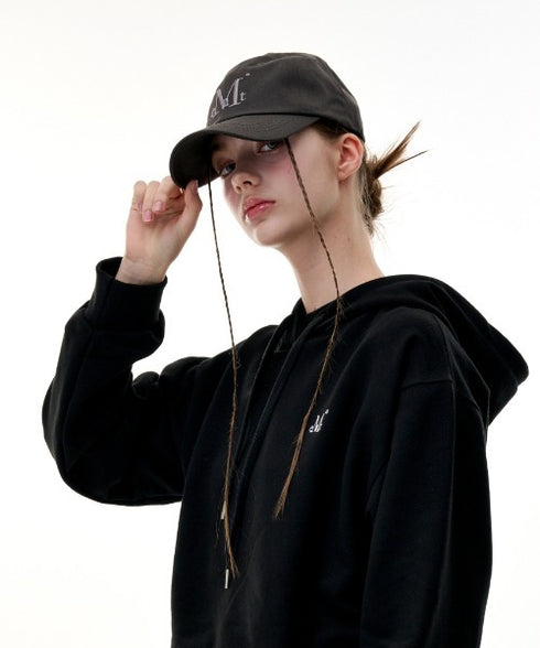 MUCENT(ムセント)/シグネチャー ロゴ ベースボール キャップ サイズ調整可能/SIGNATURE BALL CAP | AT5244039 | チャコールグレー