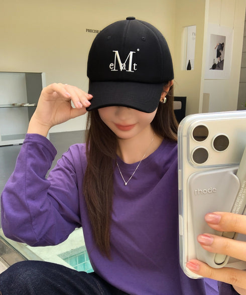 【別注・限定カラー登場】MUCENT(ムセント)/ブランド直輸入正規品 シグネチャー ロゴ ベースボール キャップ サイズ調整可能/SIGNATURE BALL CAP | AT5244039 | ブラック系その他4