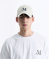 MUCENT(ムセント)/シグネチャー ロゴ ベースボール キャップ サイズ調整可能/SIGNATURE BALL CAP | AT5244039 | クリーム