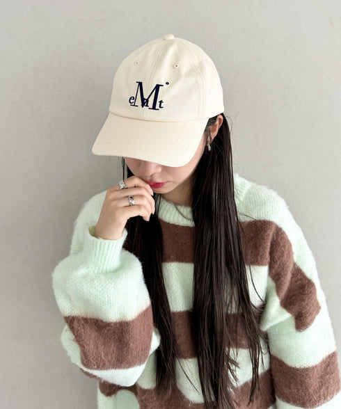 MUCENT(ムセント)/シグネチャー ロゴ ベースボール キャップ サイズ調整可能/SIGNATURE BALL CAP | AT5244039 | クリーム