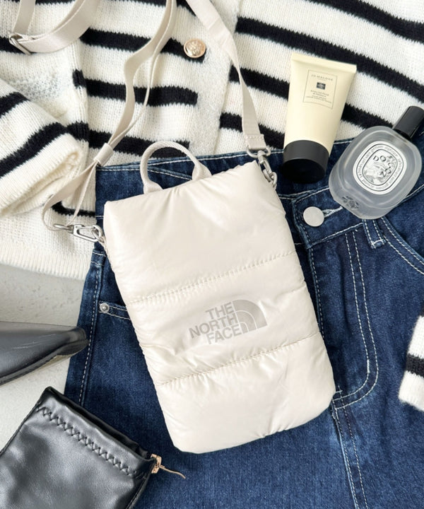 THE NORTH FACE(ザ・ノースフェイス)/2WAYキルティングクロスミニバッグ スマホショルダー ポーチ/PADDING CROSS BAG MINI | IM1244033 | クリーム
