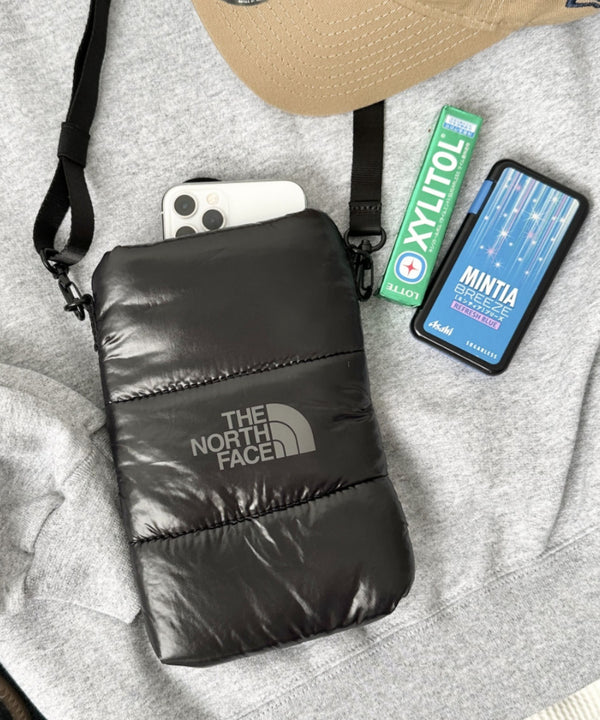 THE NORTH FACE(ザ・ノースフェイス)/2WAYキルティングクロスミニバッグ スマホショルダー ポーチ/PADDING CROSS BAG MINI | IM1244033 | ブラック