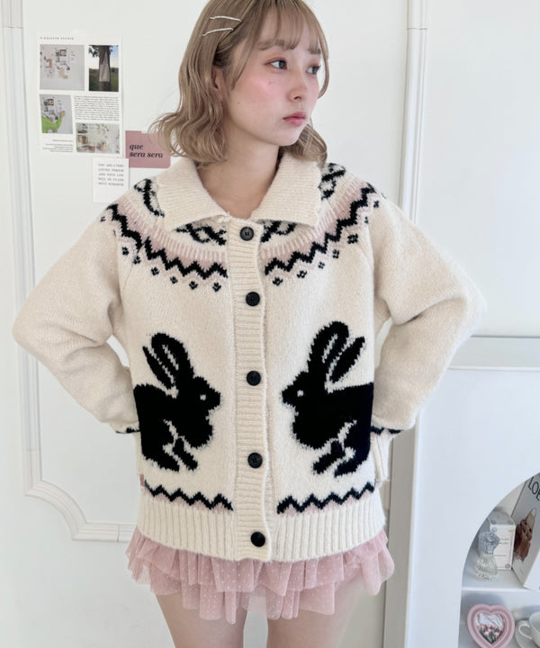 ウサギカウチンニットカーディガン | LO2244163 | アイボリー