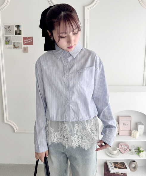 レーススカートレイヤーブラキャミソール | LO2255011 | ホワイト