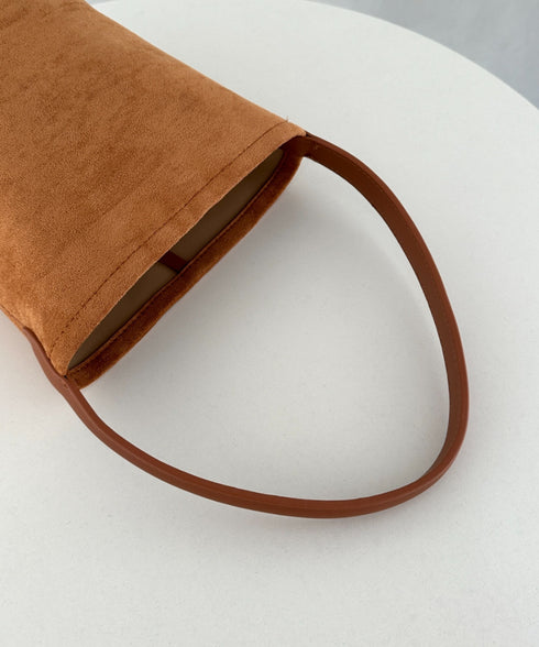 ワンハンドルフェイクスウェードバケツバッグ | MD1246049 | キャメル