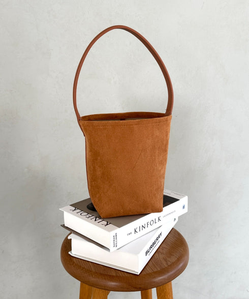 ワンハンドルフェイクスウェードバケツバッグ | MD1246049 | キャメル