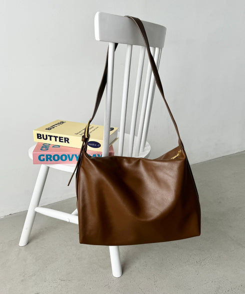 ワンハンドルPUショルダーバッグ | NU1255015 | ブラウン