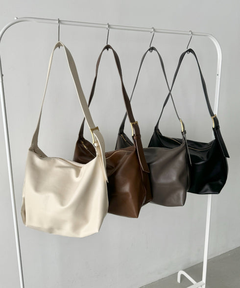 ワンハンドルPUショルダーバッグ | NU1255015 | ブラウン