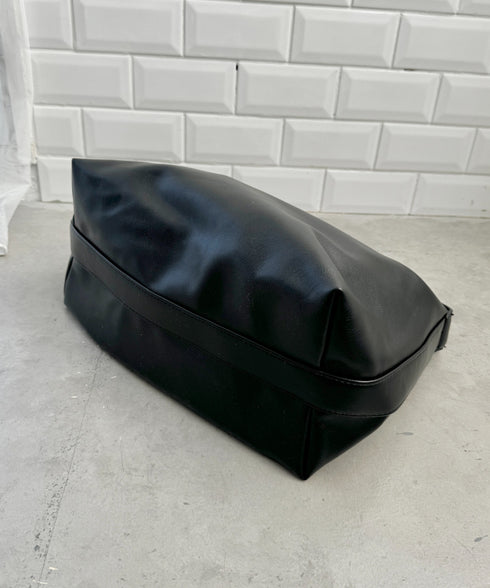 ワンハンドルPUショルダーバッグ | NU1255015 | ブラック