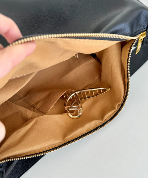 ワンハンドルPUショルダーバッグ | NU1255015 | ブラック