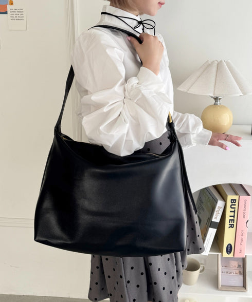 ワンハンドルPUショルダーバッグ | NU1255015 | ブラック