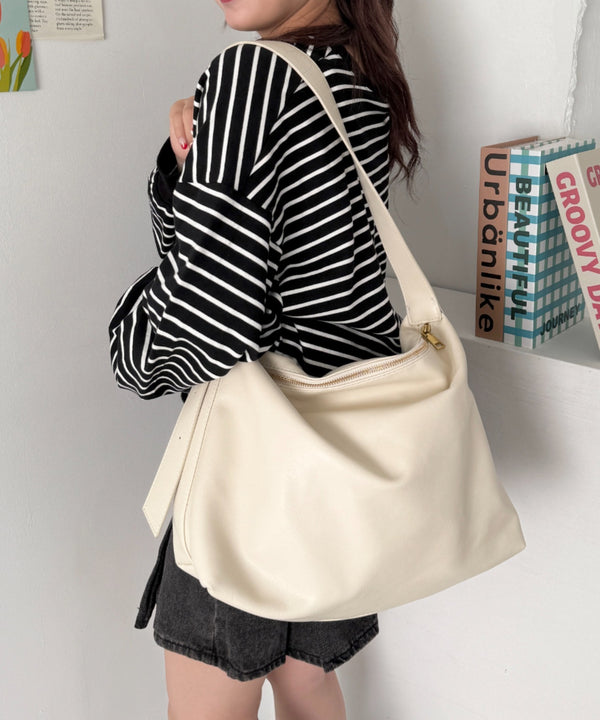 ワンハンドルPUショルダーバッグ | NU1255015 | アイボリー