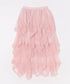 イレギュラーヘムボリュームフリルチュールスカート | NU2255022 | ライトピンク