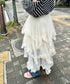 イレギュラーヘムボリュームフリルチュールスカート | NU2255022 | アイボリー