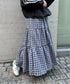 チェック柄ティアードスカート | NU2255023 | ブルー
