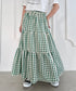 チェック柄ティアードスカート | NU2255023 | グリーン