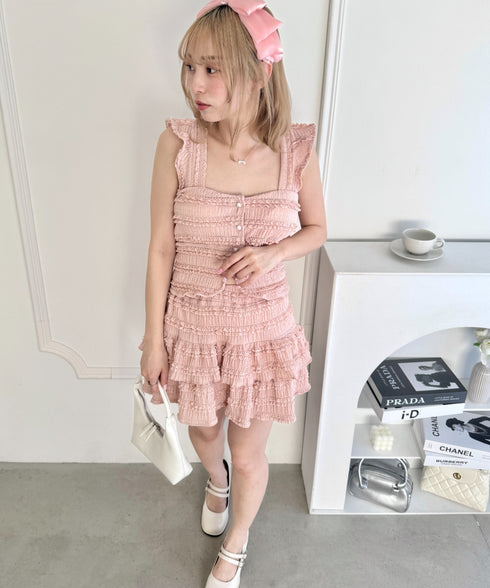 【5色展開】ホイップレースフリルミニスカパン | LO2255028 | ピンク