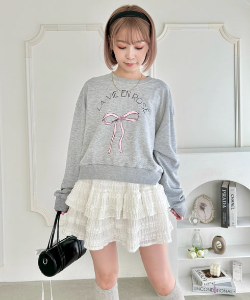 【5色展開】ホイップレースフリルミニスカパン | LO2255028 | ホワイト