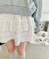 【5色展開】ホイップレースフリルミニスカパン | LO2255028 | ホワイト