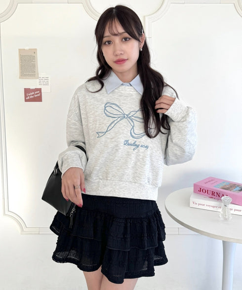 【5色展開】ホイップレースフリルミニスカパン | LO2255028 | ブラック