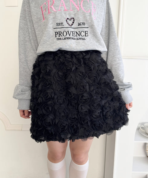ローズチュールバルーンスカート | LO2255074 | ブラック