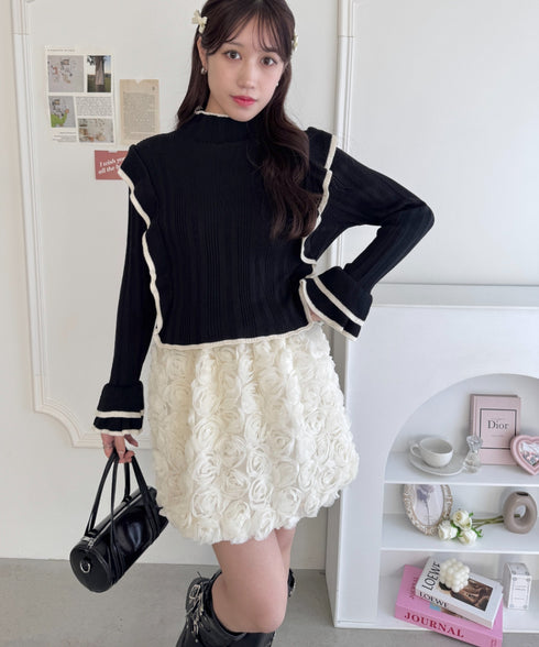 ローズチュールバルーンスカート | LO2255074 | アイボリー