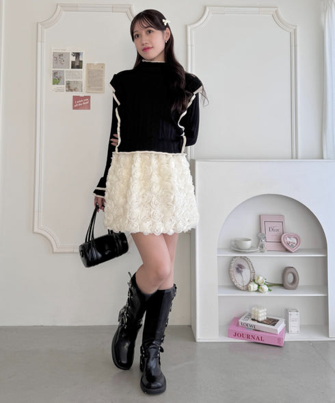 ローズチュールバルーンスカート | LO2255074 | アイボリー