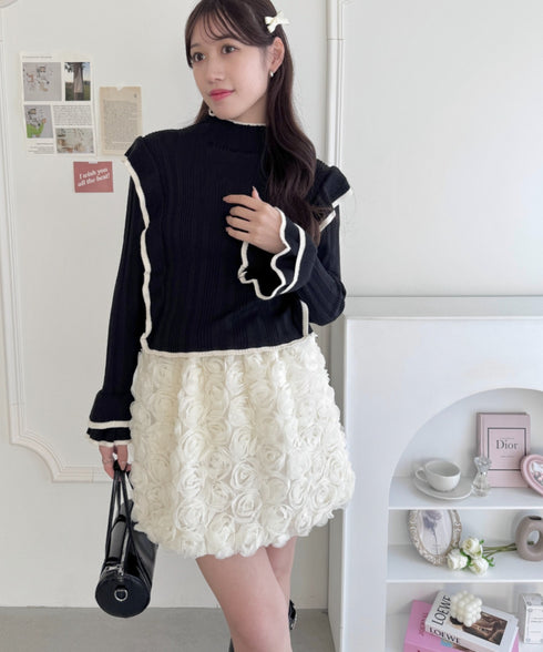 ローズチュールバルーンスカート | LO2255074 | アイボリー