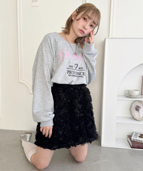 ローズチュールバルーンスカート | LO2255074 | ブラック