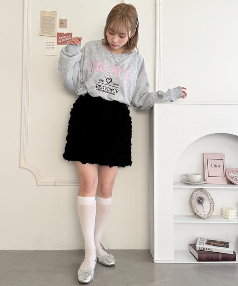 ローズチュールバルーンスカート | LO2255074 | ブラック