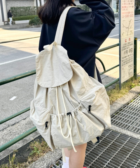 【大容量】ナイロンドロストリュック | NU1255048 | アイボリー