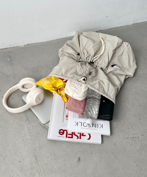 【大容量】ナイロンドロストリュック | NU1255048 | アイボリー