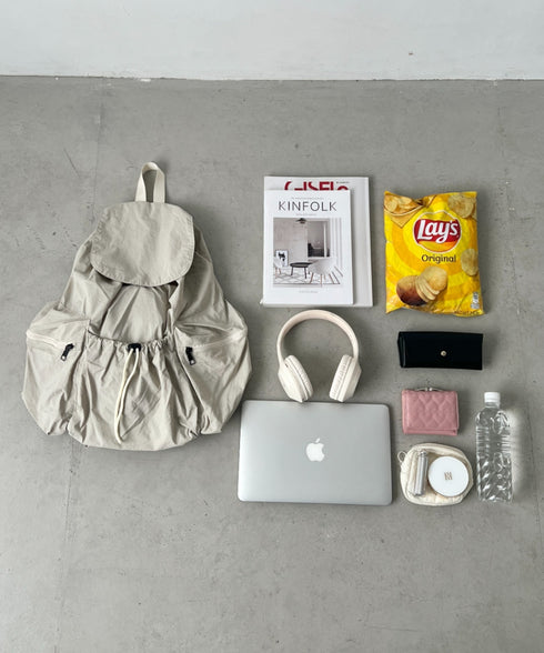 【大容量】ナイロンドロストリュック | NU1255048 | アイボリー