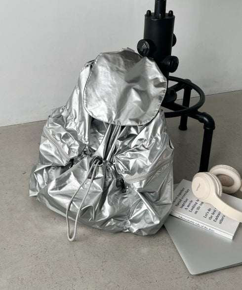 【大容量】ナイロンドロストリュック | NU1255048 | シルバー
