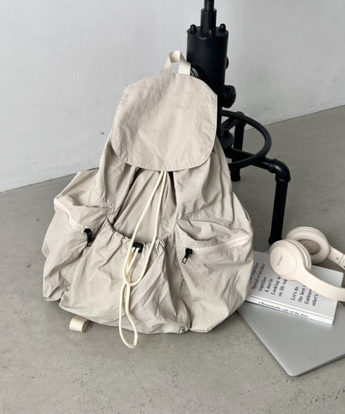 【大容量】ナイロンドロストリュック | NU1255048 | アイボリー
