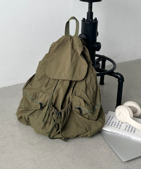 【大容量】ナイロンドロストリュック | NU1255048 | カーキ