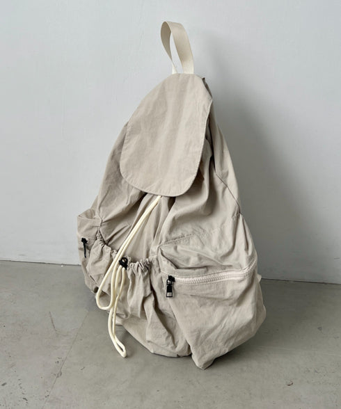 【大容量】ナイロンドロストリュック | NU1255048 | アイボリー