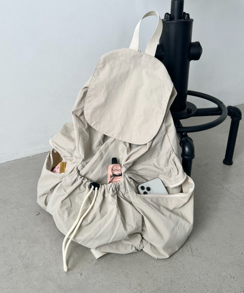 【大容量】ナイロンドロストリュック | NU1255048 | アイボリー