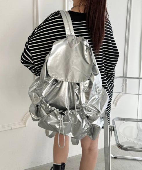 【大容量】ナイロンドロストリュック | NU1255048 | シルバー