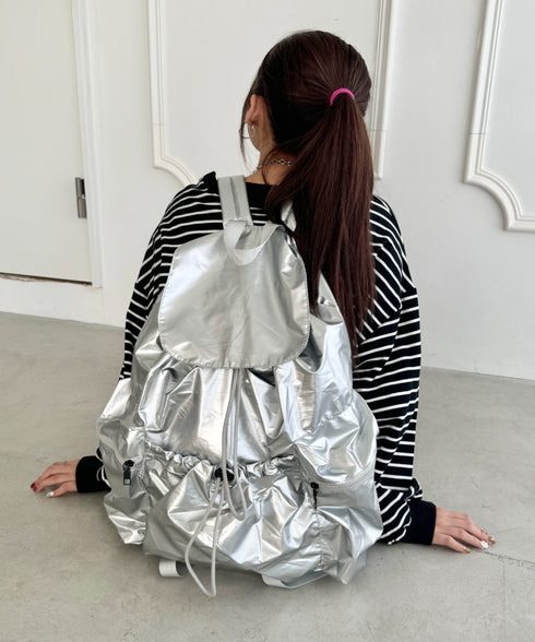 【大容量】ナイロンドロストリュック | NU1255048 | シルバー